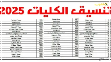 الآن الكليات المتاحة.. تنسيق المرحلة الثالثة 2025 لطلاب علمي وأدبي ورابط الاستعلام عن نتيجتك 1